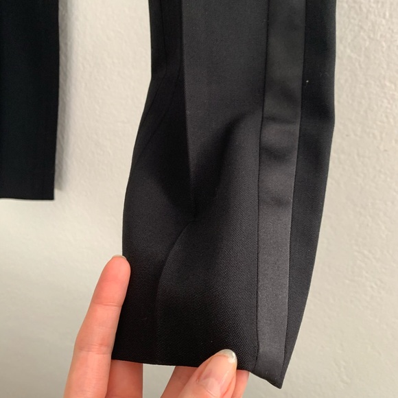 Saint Laurent Vintage Satin Stripe Wool Trousers - Picture 14 of 16